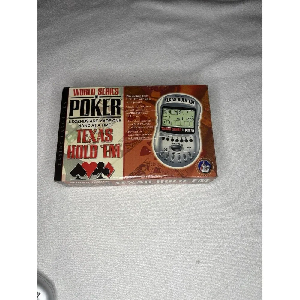 Excalibur World Series Poker Texas Hold Em Electronic Game 399 Tested Works